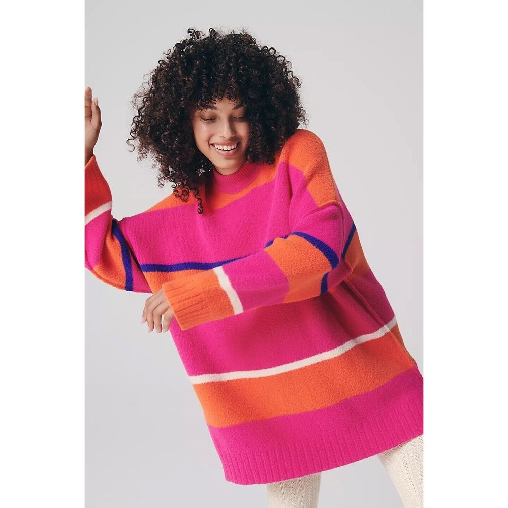 Free People Peaches Stripe Tunic Size  S